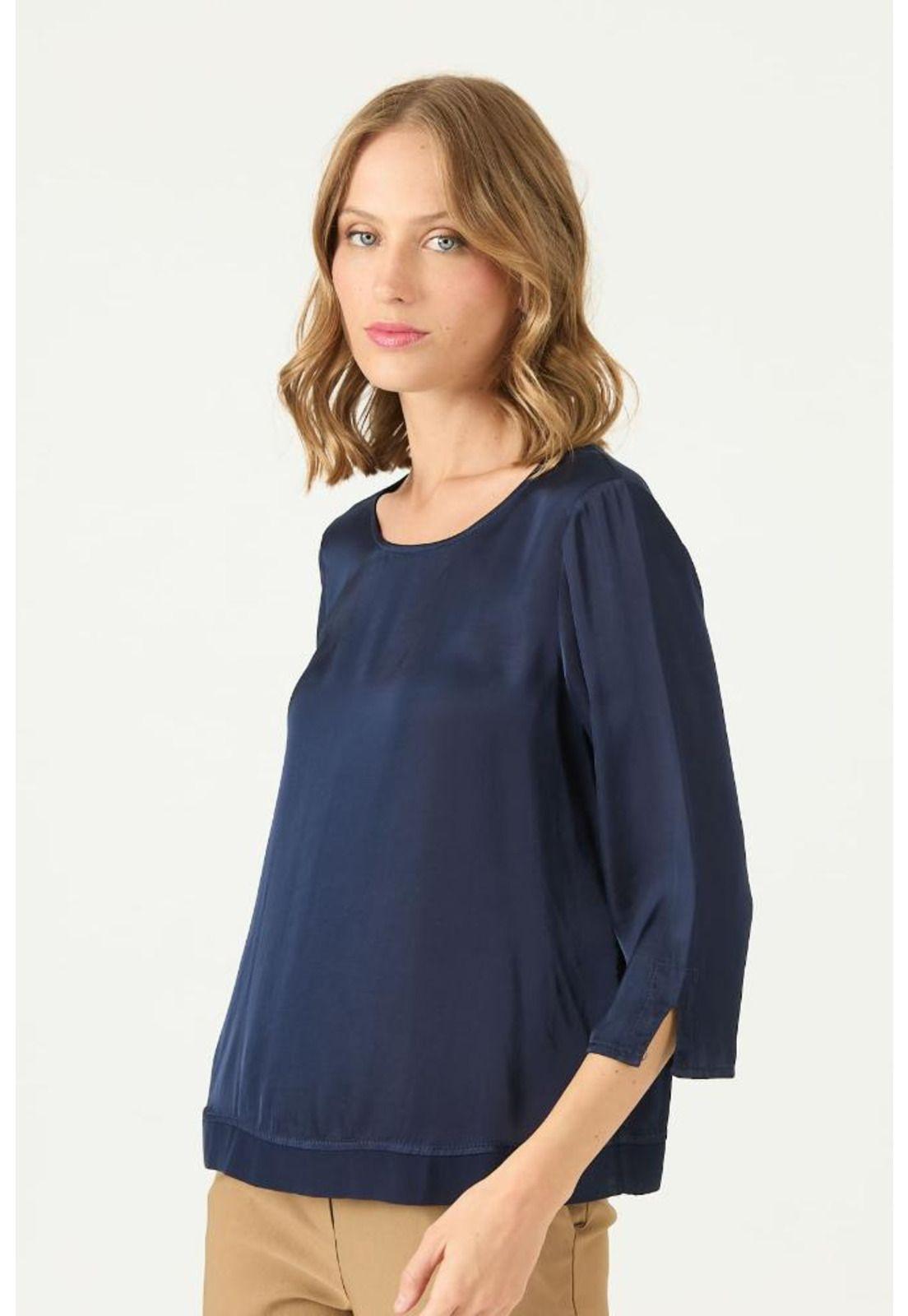 Blusa azul marino PRIVILEGE 2365-3