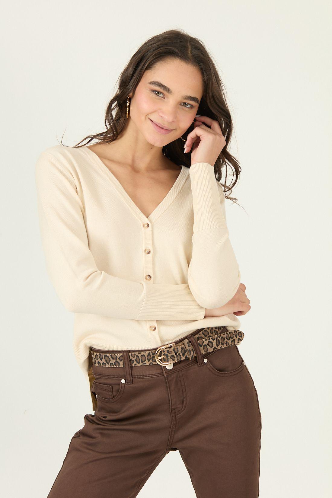 Cardigan Beige Cod 7900445-0