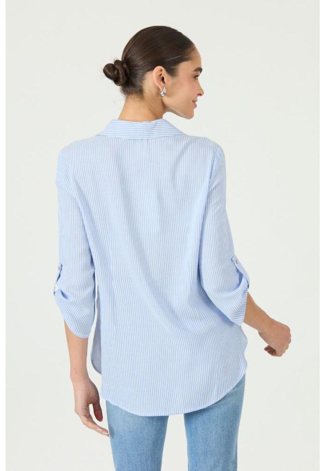 Blusa celeste rayas PRIVILEGE 2921-3