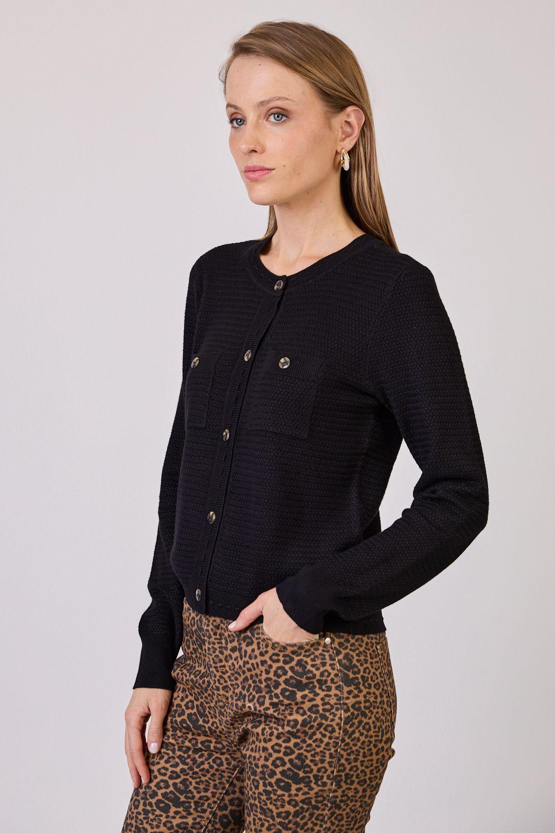Cardigan Negro Cod 5414546-2
