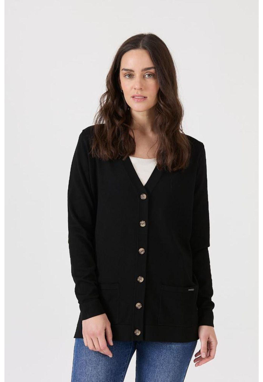 Cardigan negro PRIVILEGE 1561-1