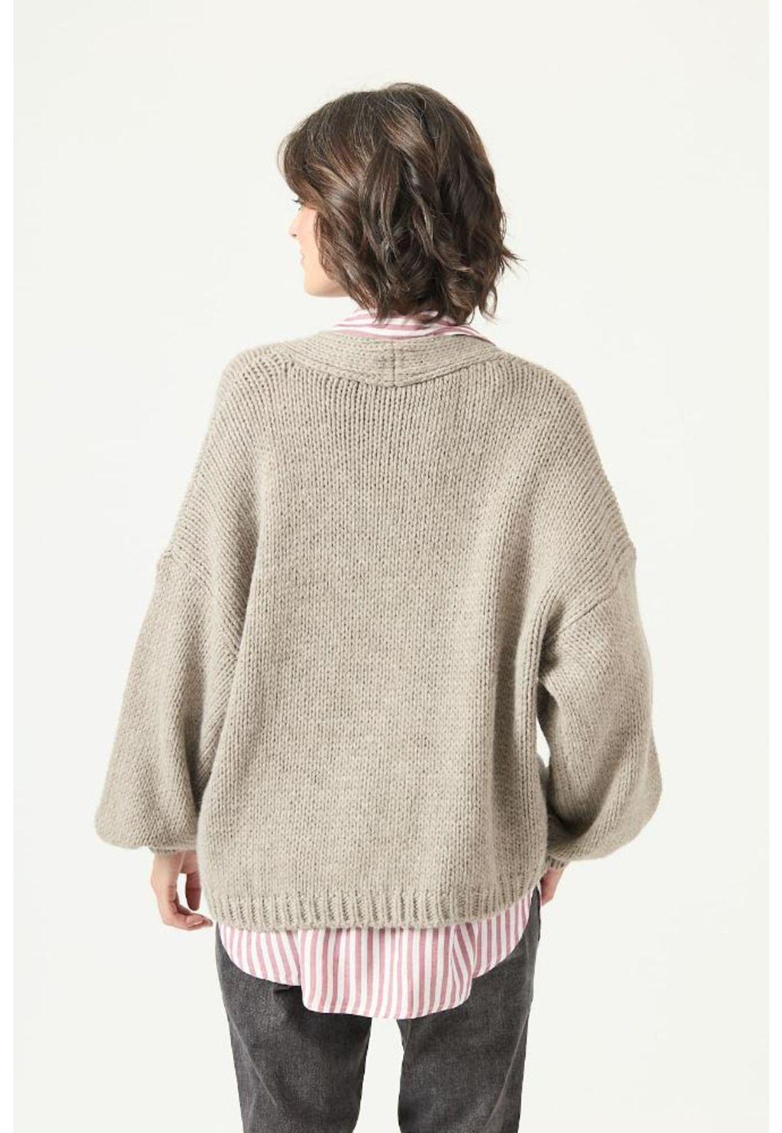 Cardigan con lana gris PRIVILEGE 2763-4