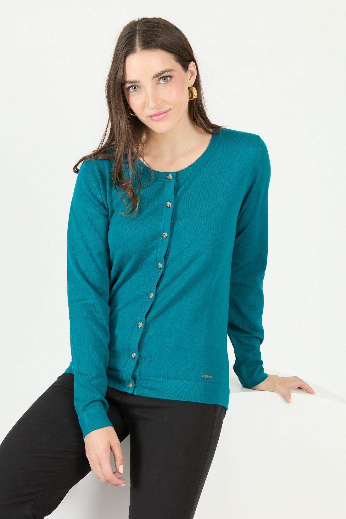 Cardigan petroleo 2466-0