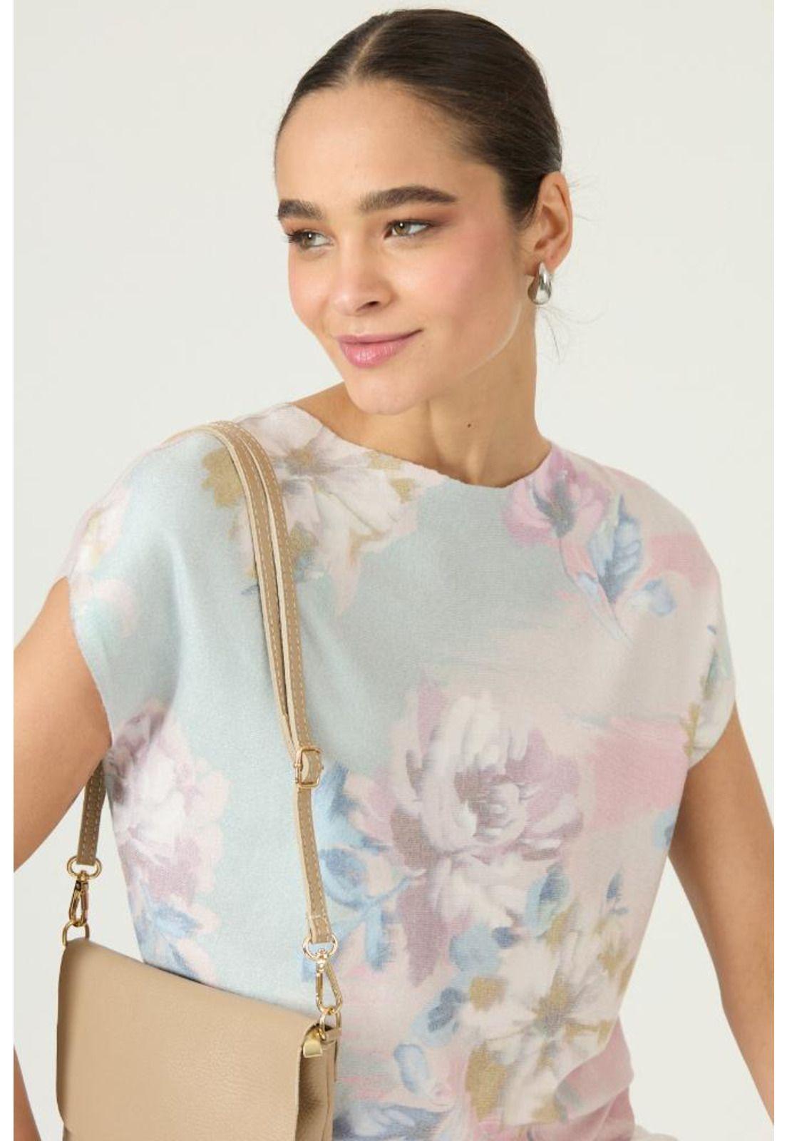 Polera multicolor flores PRIVILEGE 2871-1