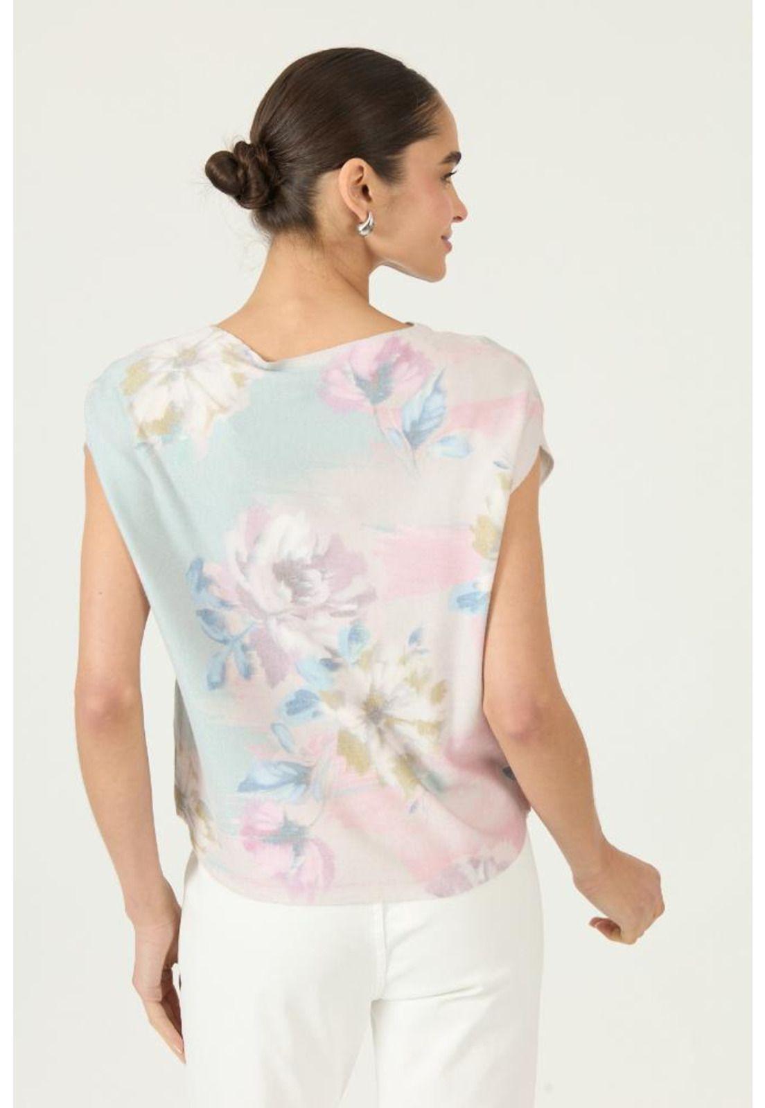 Polera multicolor flores PRIVILEGE 2871-4