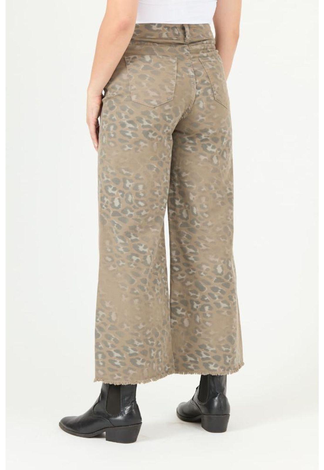 Jeans wide leg vison animal print PRIVILEGE 2290-2