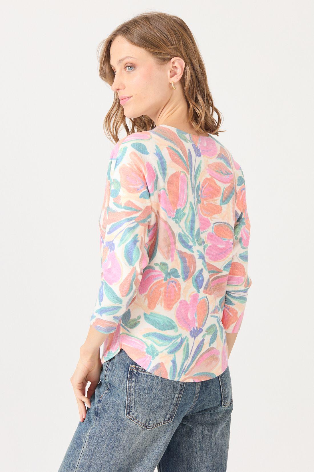 Sweater Estamplado Rosa Viejo Cod 5414306-4