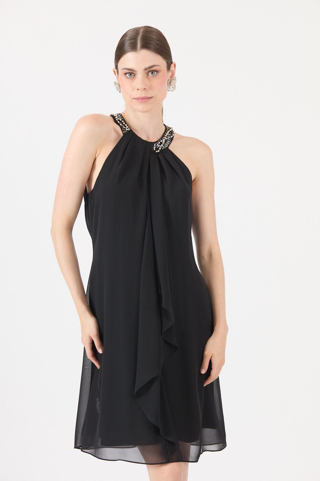 Vestido Negro Cod 0702436-0