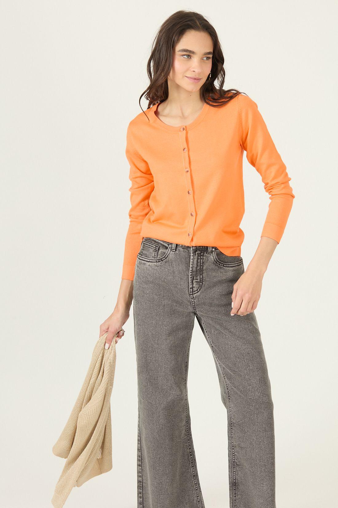 Cardigan Naranja Cod 7900425-0