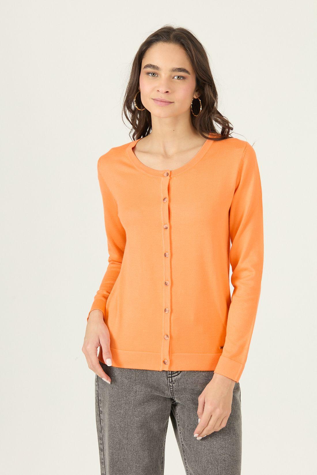 Cardigan Naranja Cod 7900425-1