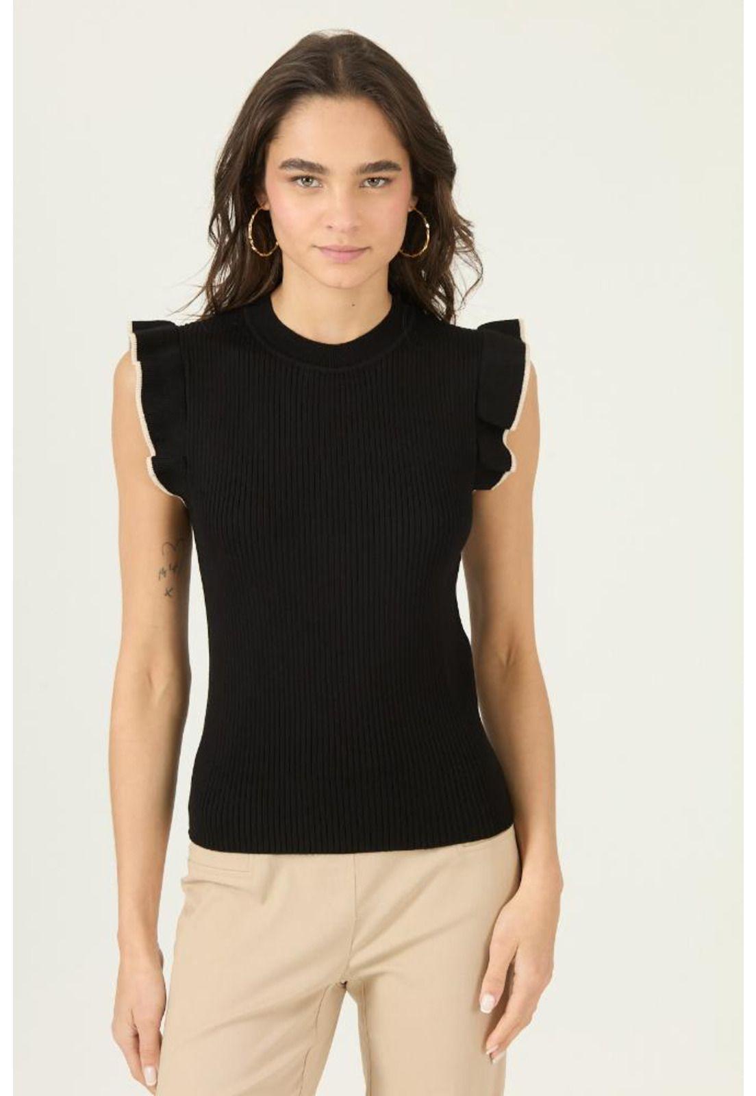 Polera negra PRIVILEGE 2874-2