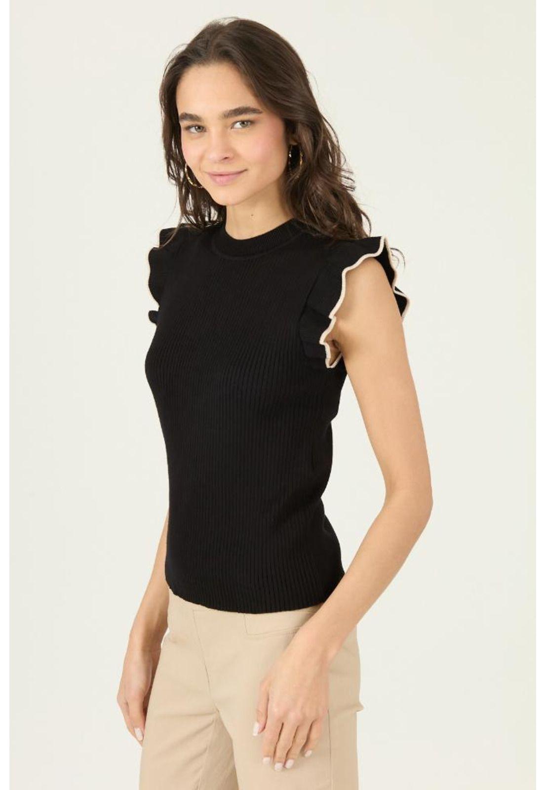 Polera negra PRIVILEGE 2874-3