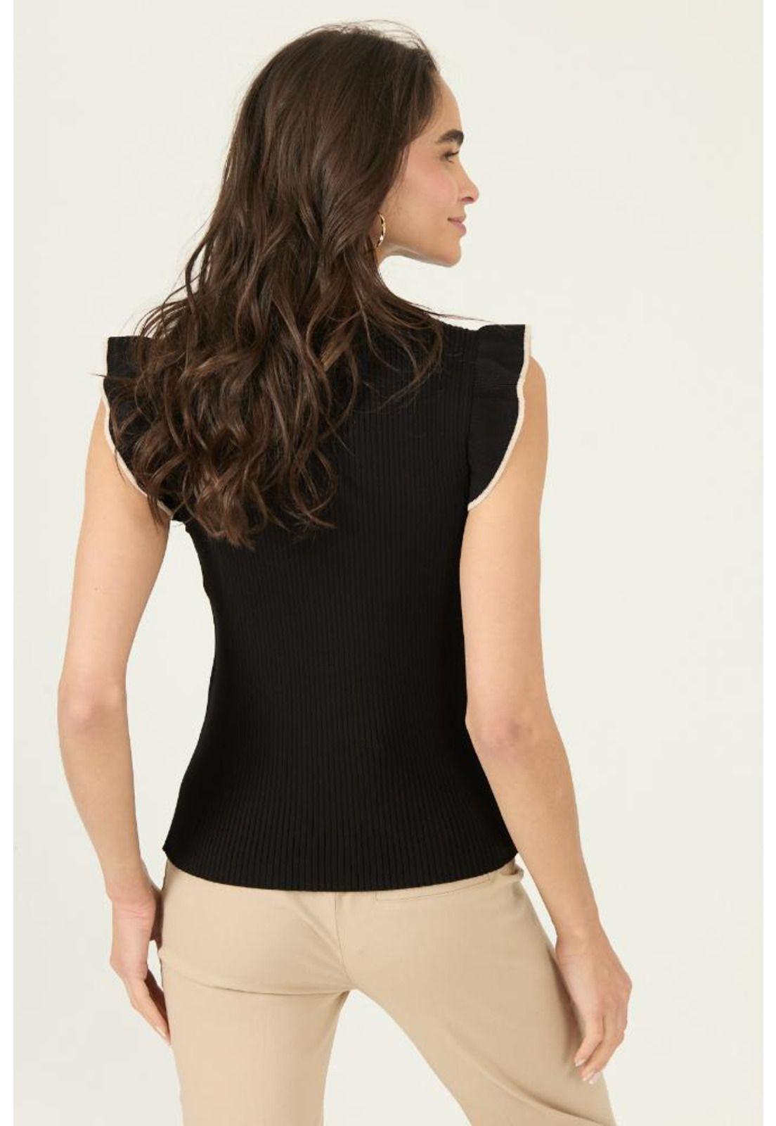 Polera negra PRIVILEGE 2874-4