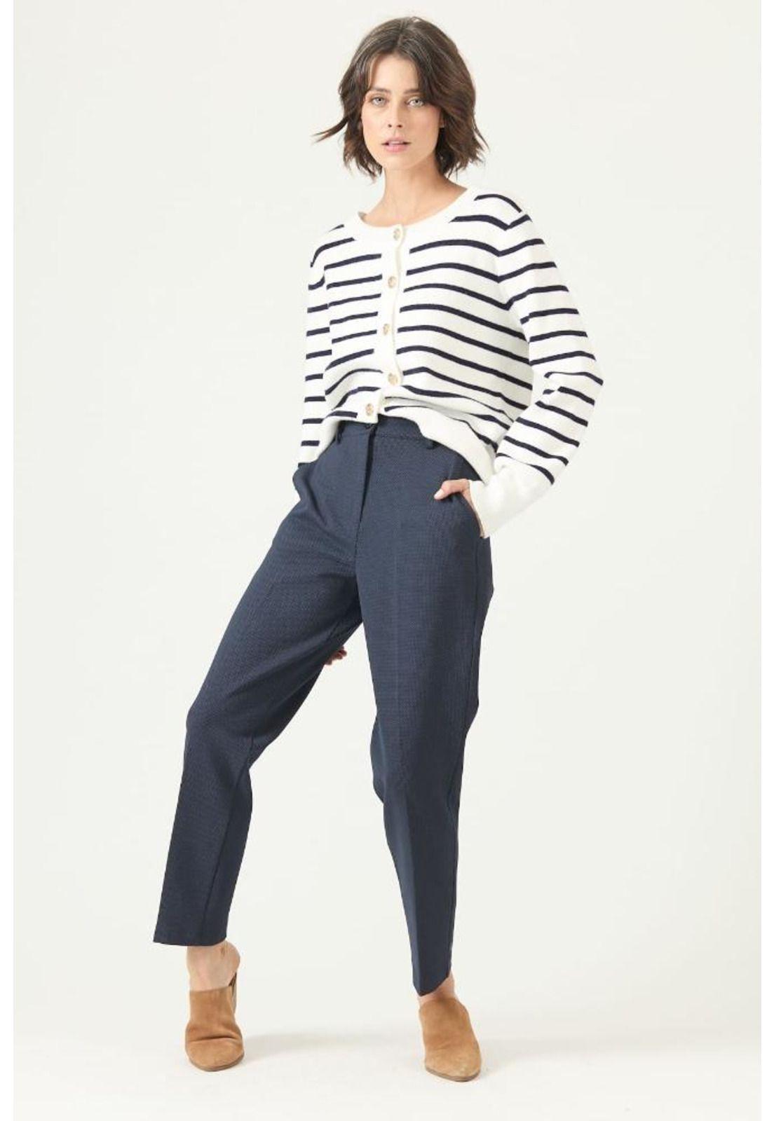 Pantalon straight azul estampado PRIVILEGE 2716-0
