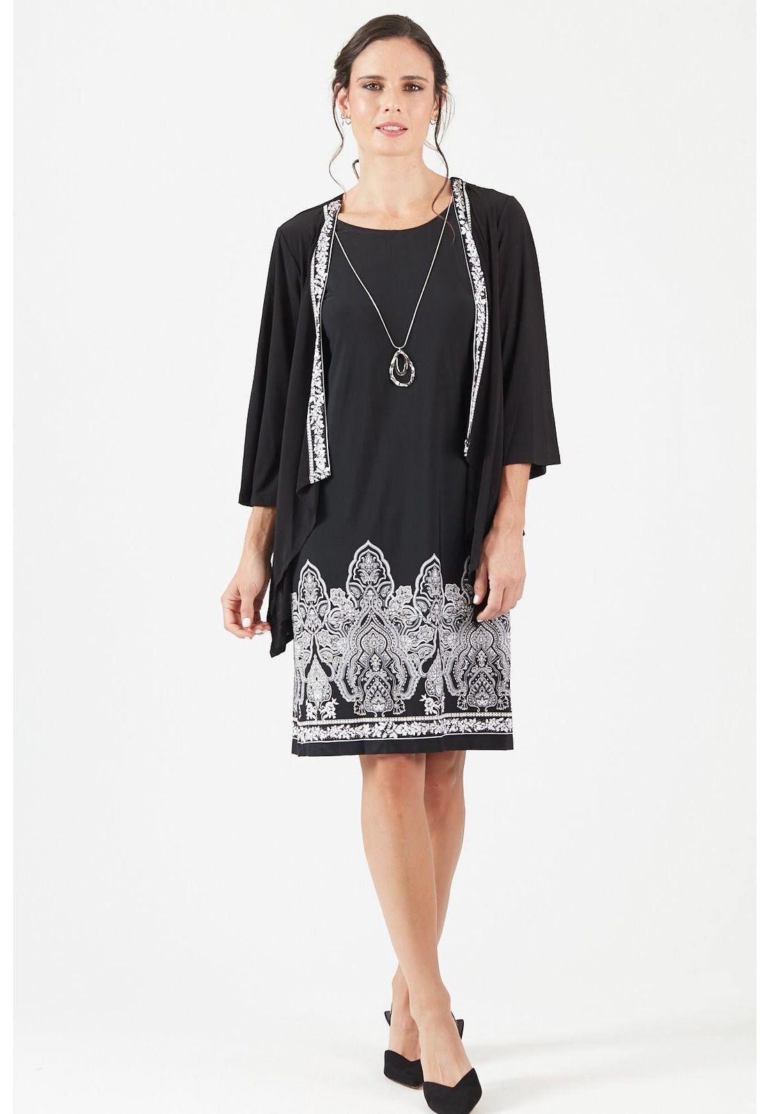 Conjunto negro estampado-0