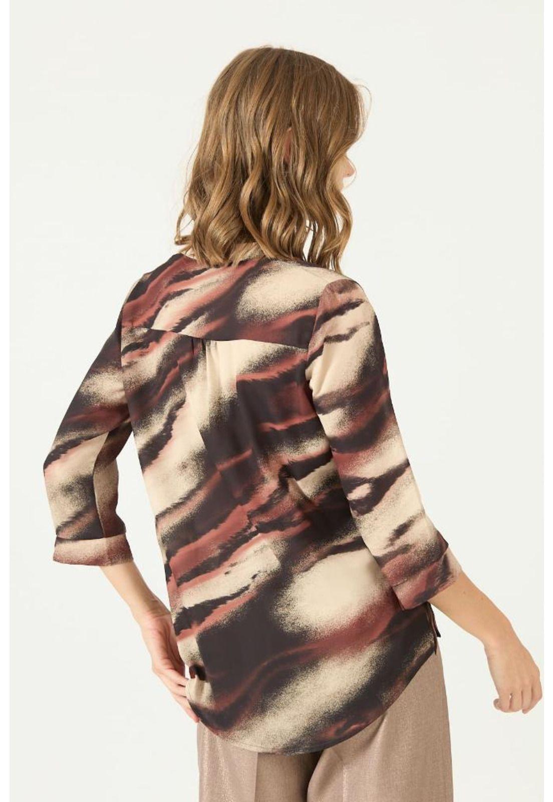 Blusa beige estampada PRIVILEGE 2387-4