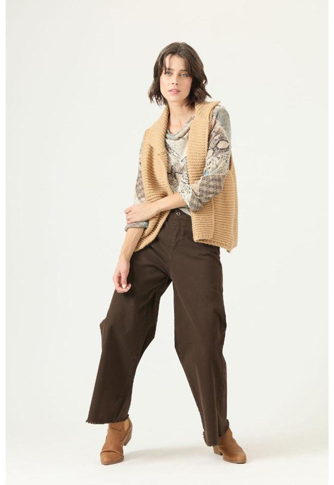 Tapado con lana tejido camel PRIVILEGE 2762-0