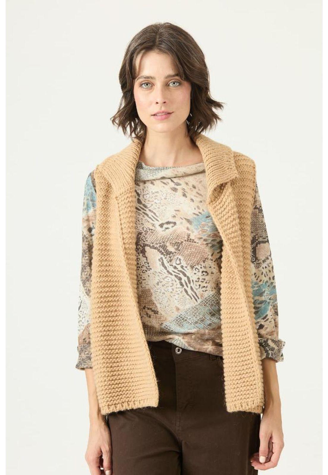 Tapado con lana tejido camel PRIVILEGE 2762-2