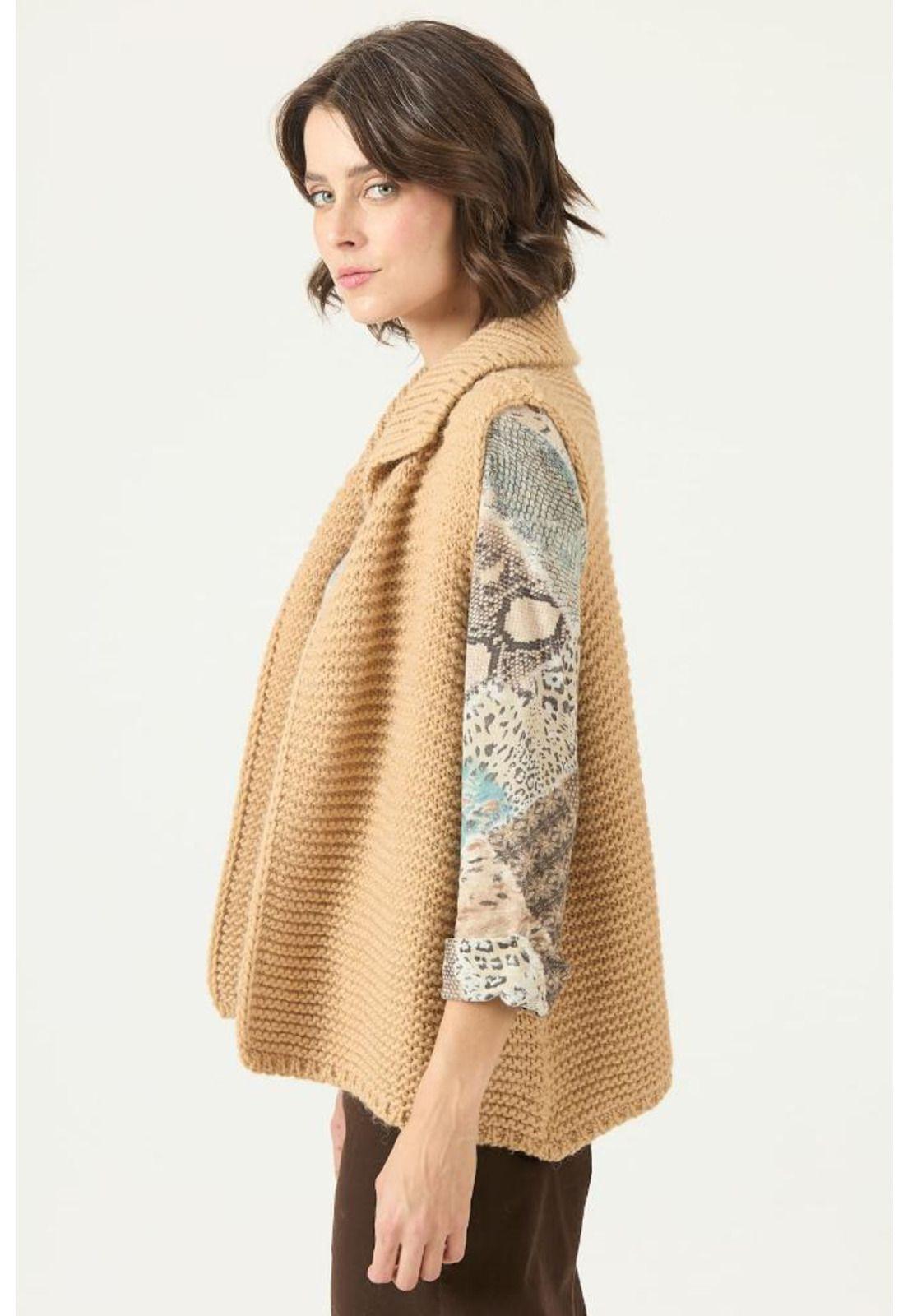 Tapado con lana tejido camel PRIVILEGE 2762-3