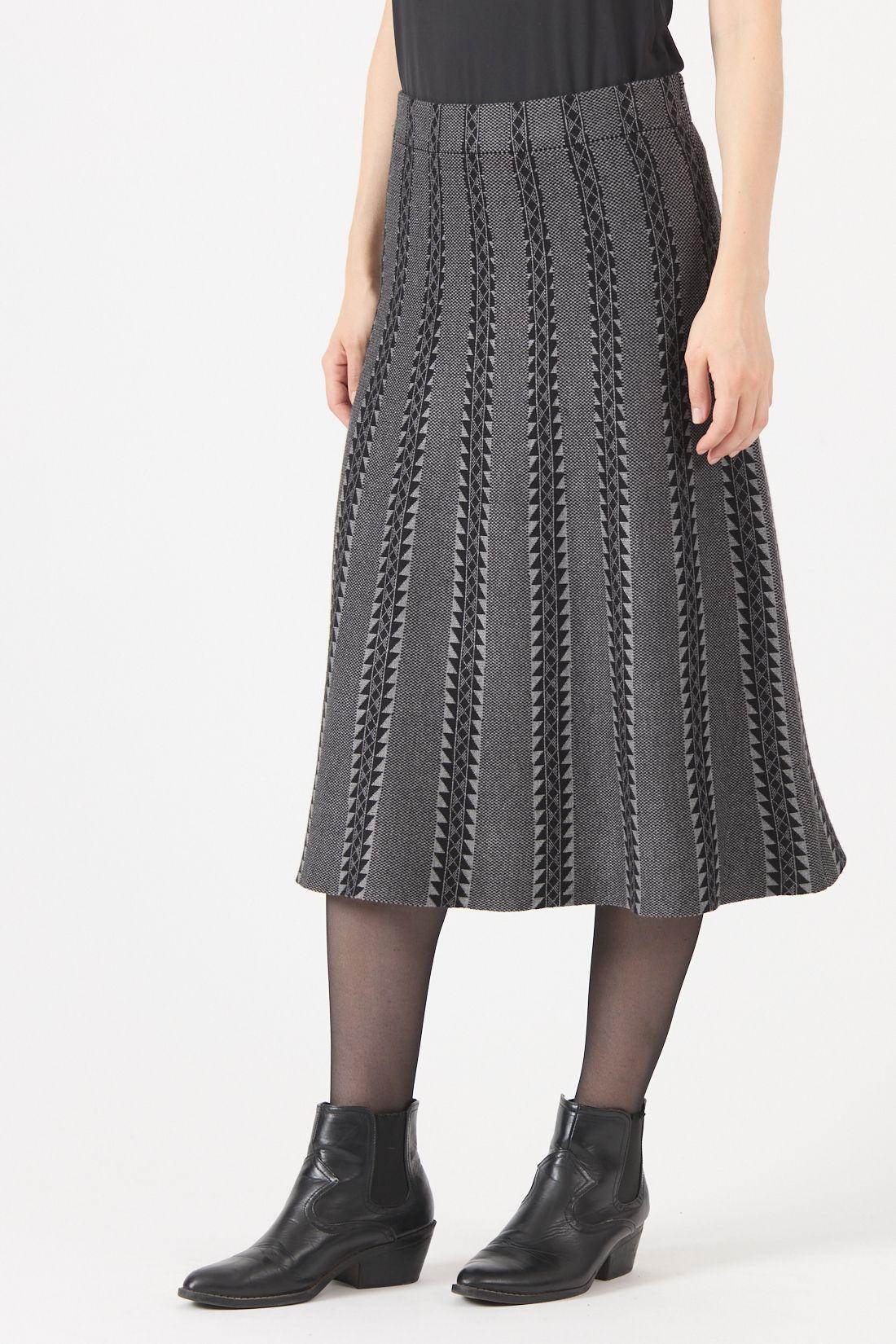 Falda Jacquard Gris Cod 5048886-2
