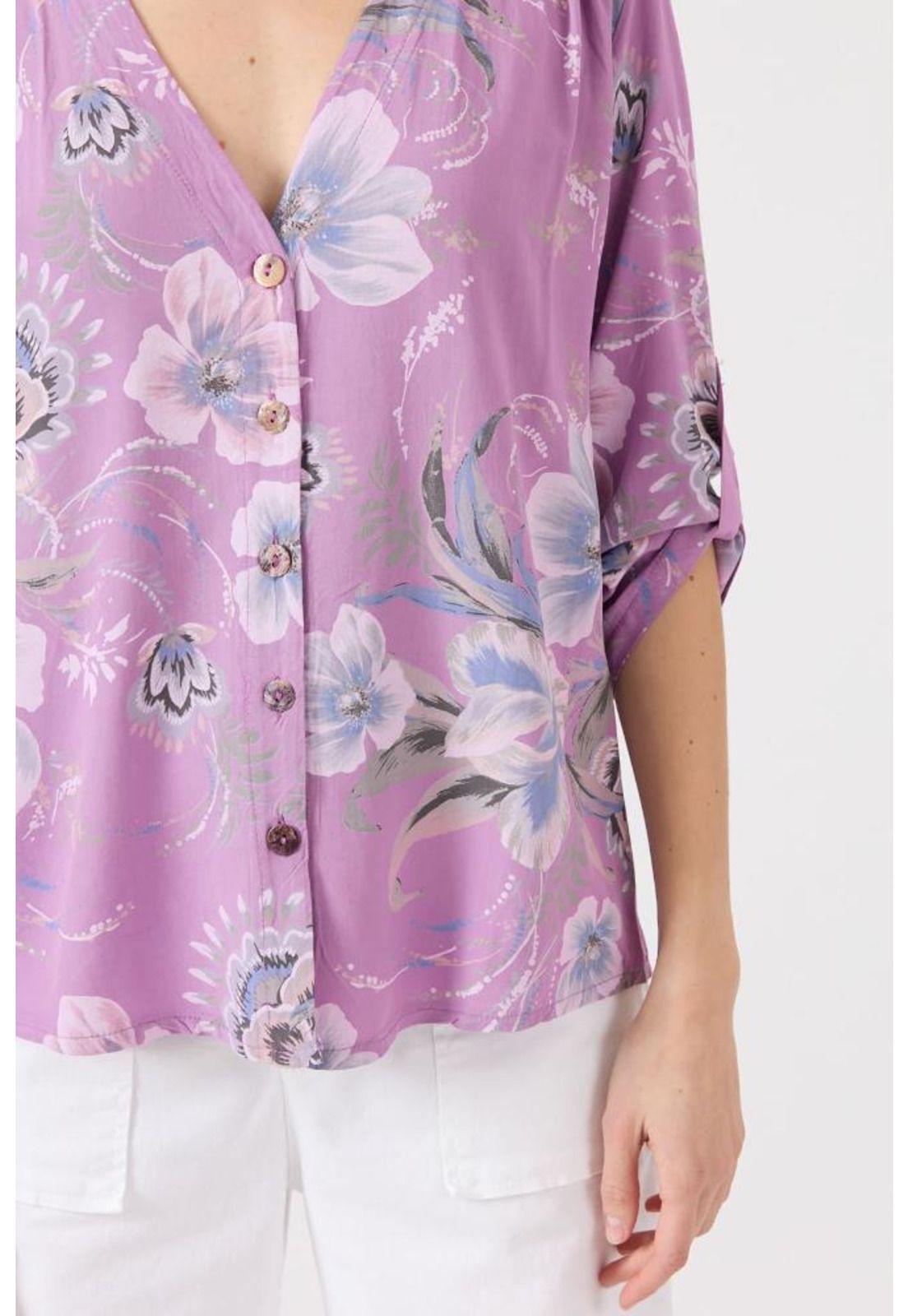 Blusa morada estampada PRIVILEGE 1454-1