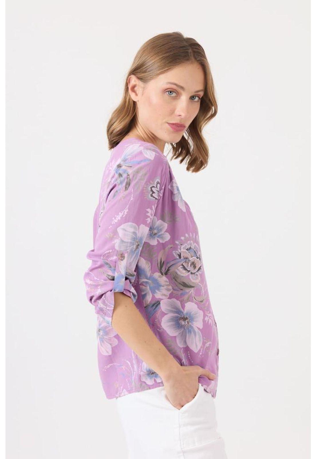Blusa morada estampada PRIVILEGE 1454-2