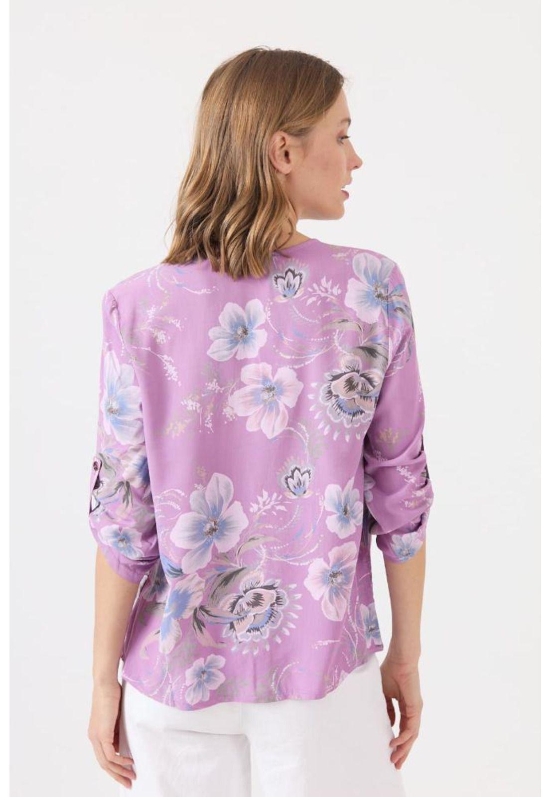 Blusa morada estampada PRIVILEGE 1454-3