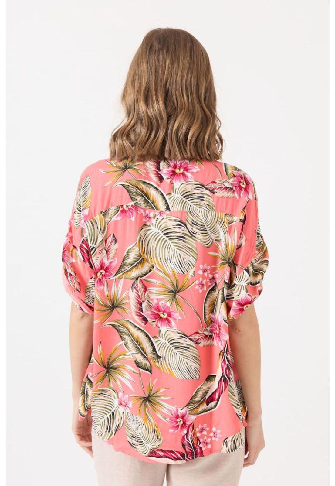 Blusa coral estampada PRIVILEGE 1600-2