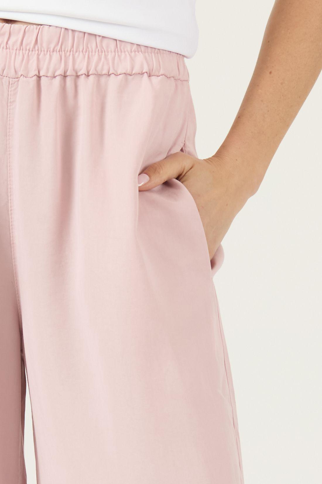 Pantalon De Lyocell Straight Rosa Cod 2013575-2