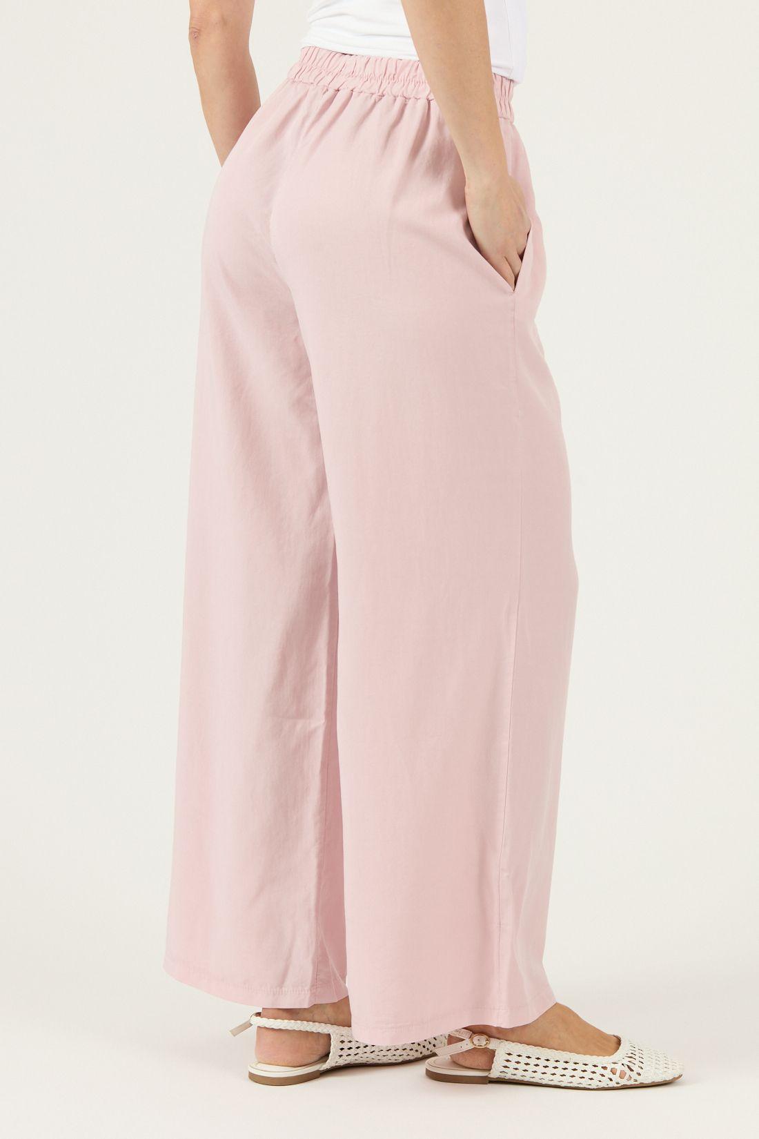 Pantalon De Lyocell Straight Rosa Cod 2013575-3