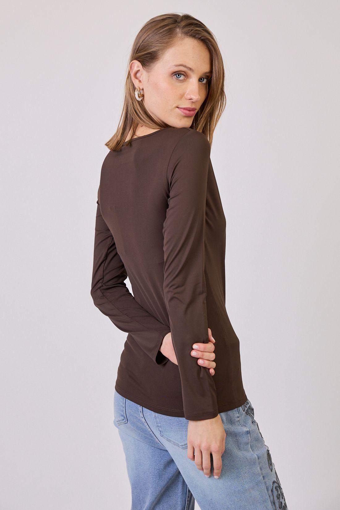 Polera Poliamida Café Moro Cod 2800026-2