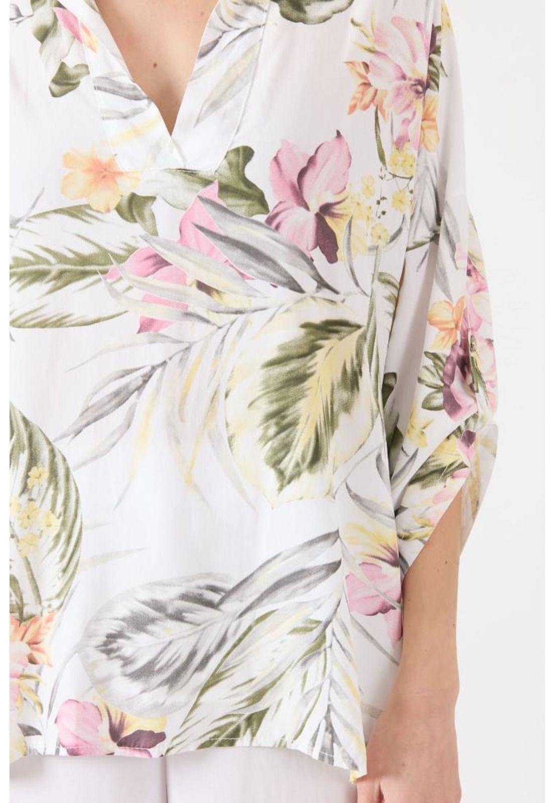 Blusa blanca estampada PRIVILEGE 1456-3
