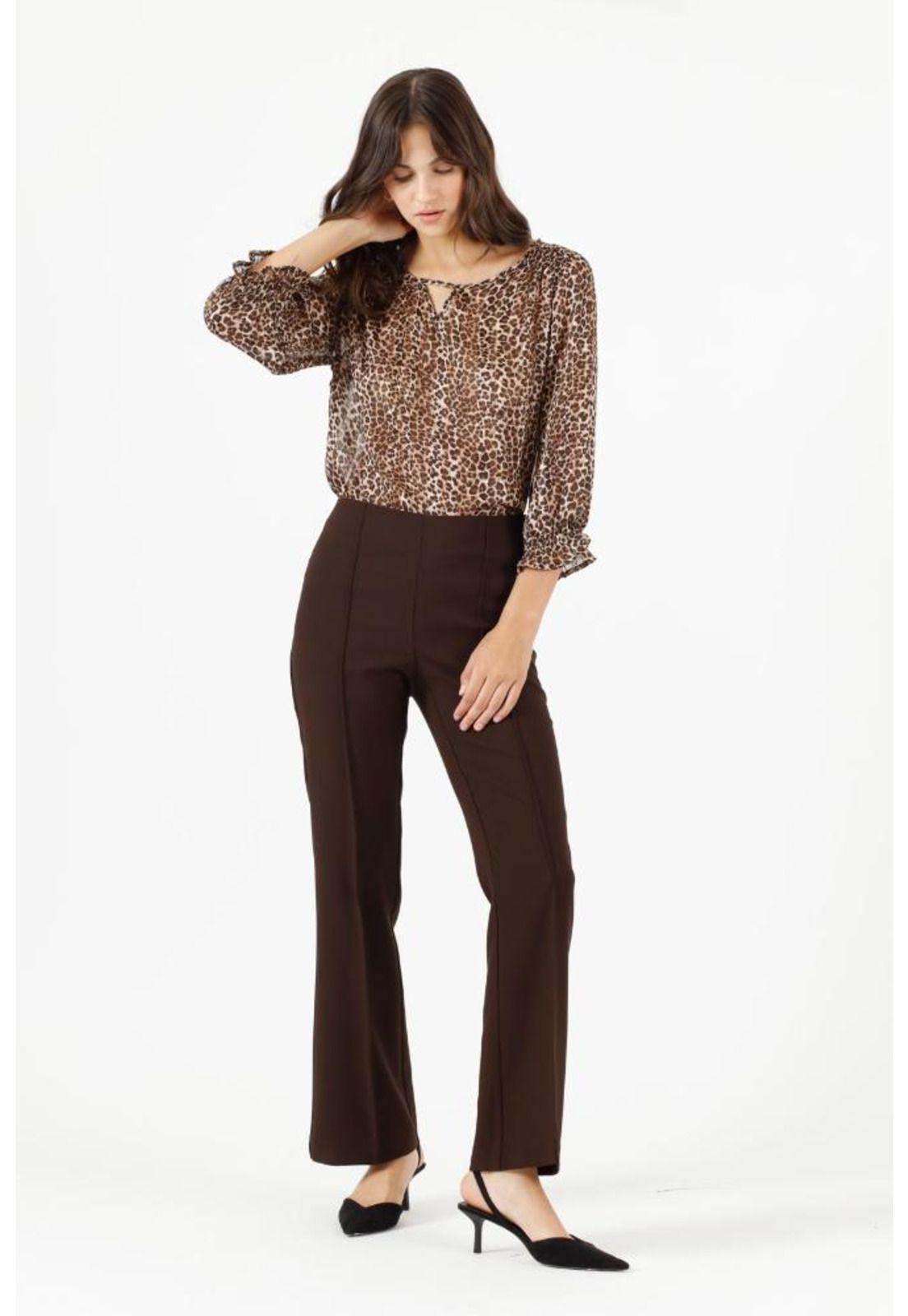 Leggings straight chocolate PRIVILEGE 338-0