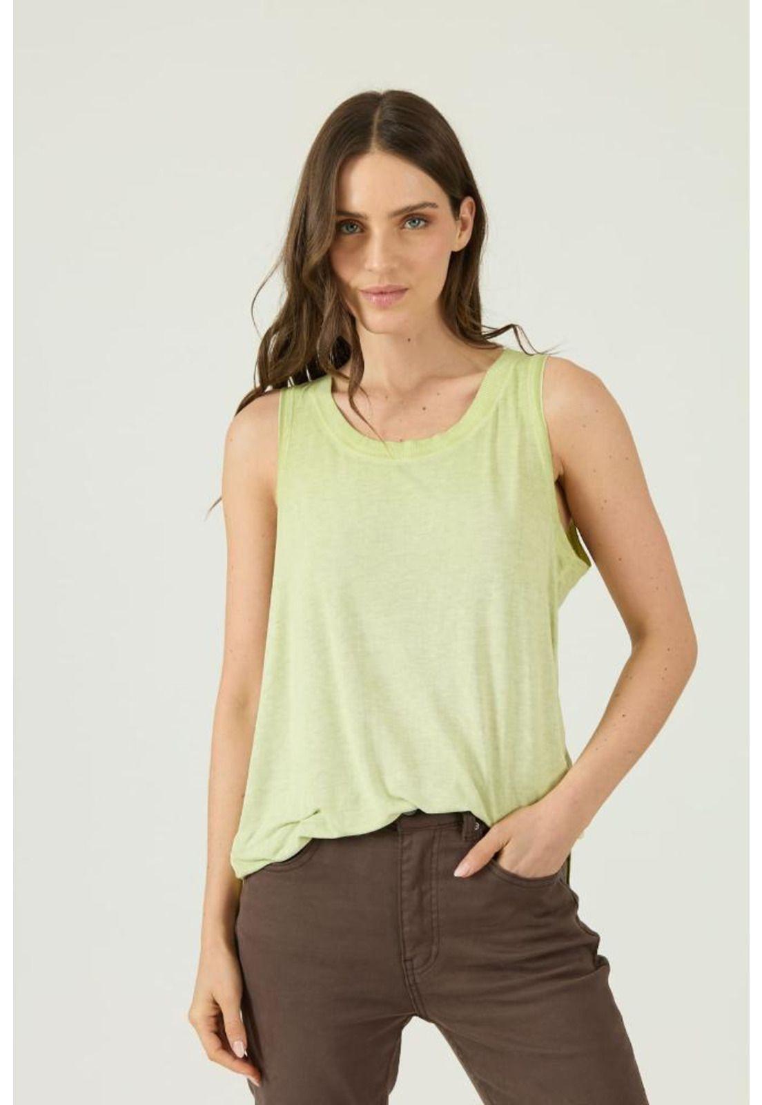 Polera lima sin mangas PRIVILEGE-1