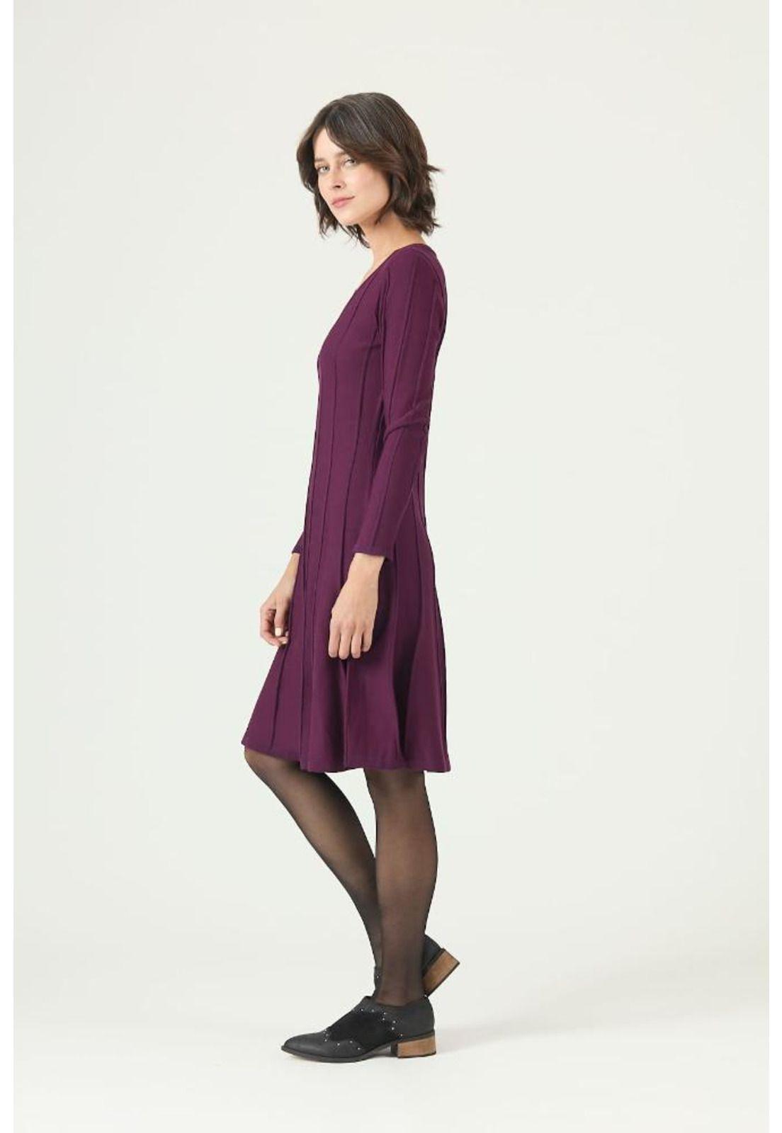 Vestido morado PRIVILEGE 2629-3