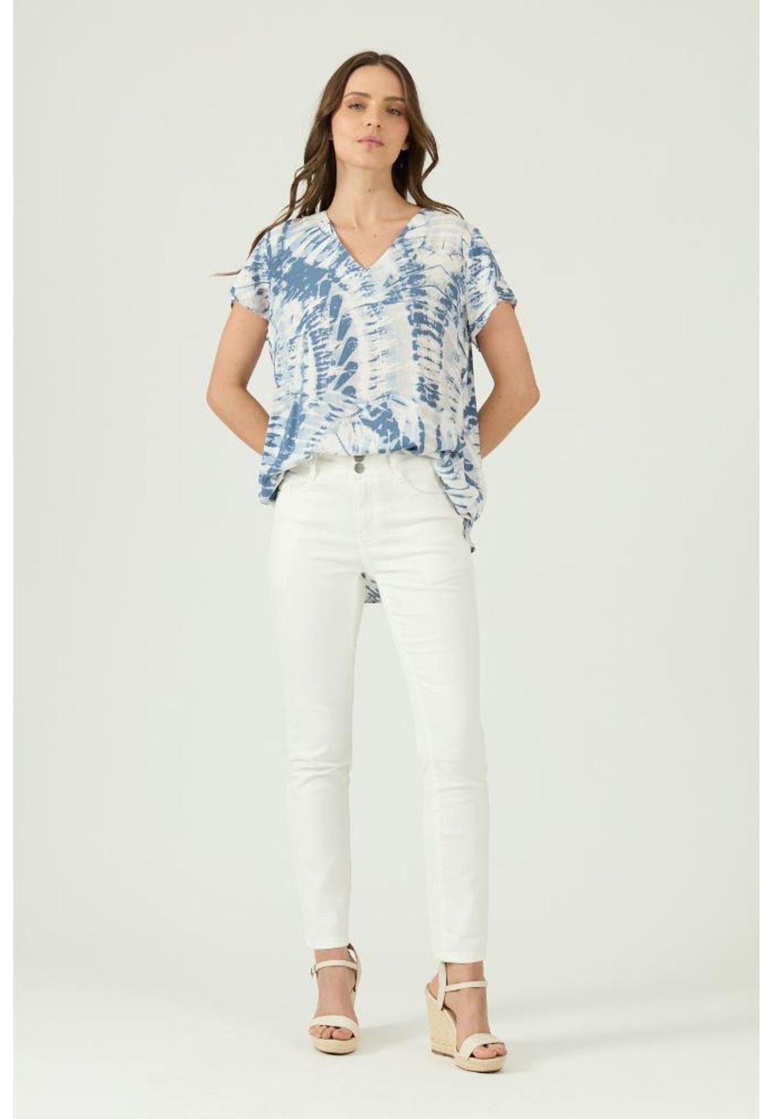 Blusa denim estampada PRIVILEGE 1603-0