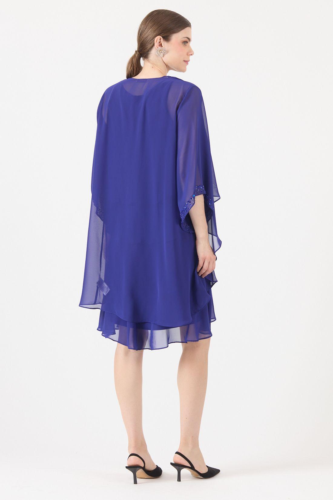 Vestido Azul Cod 0702476-5