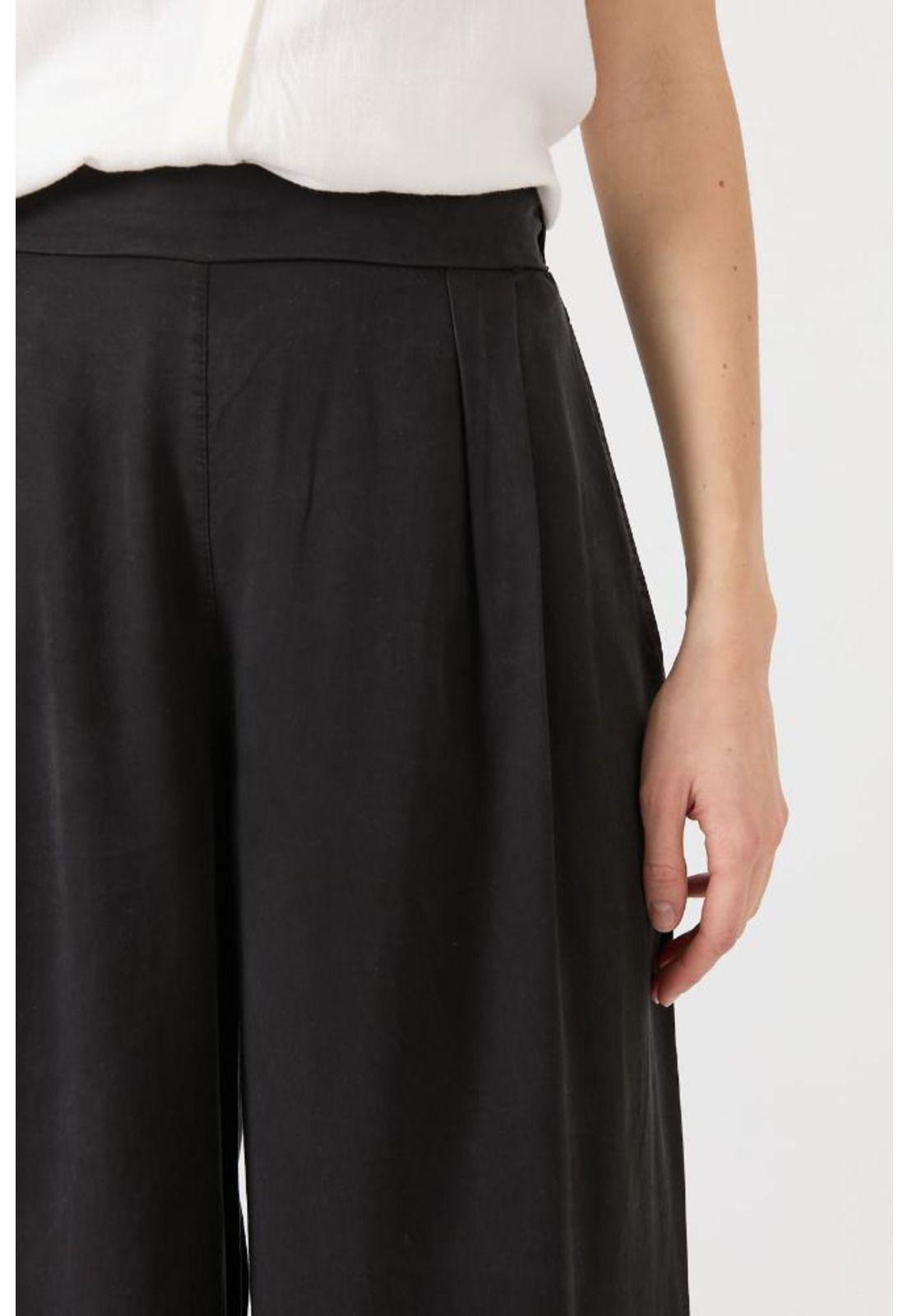 Pantalon de tencel wide leg negro PRIVILEGE 1427-2