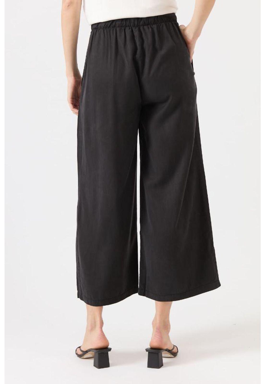 Pantalon de tencel wide leg negro PRIVILEGE 1427-3