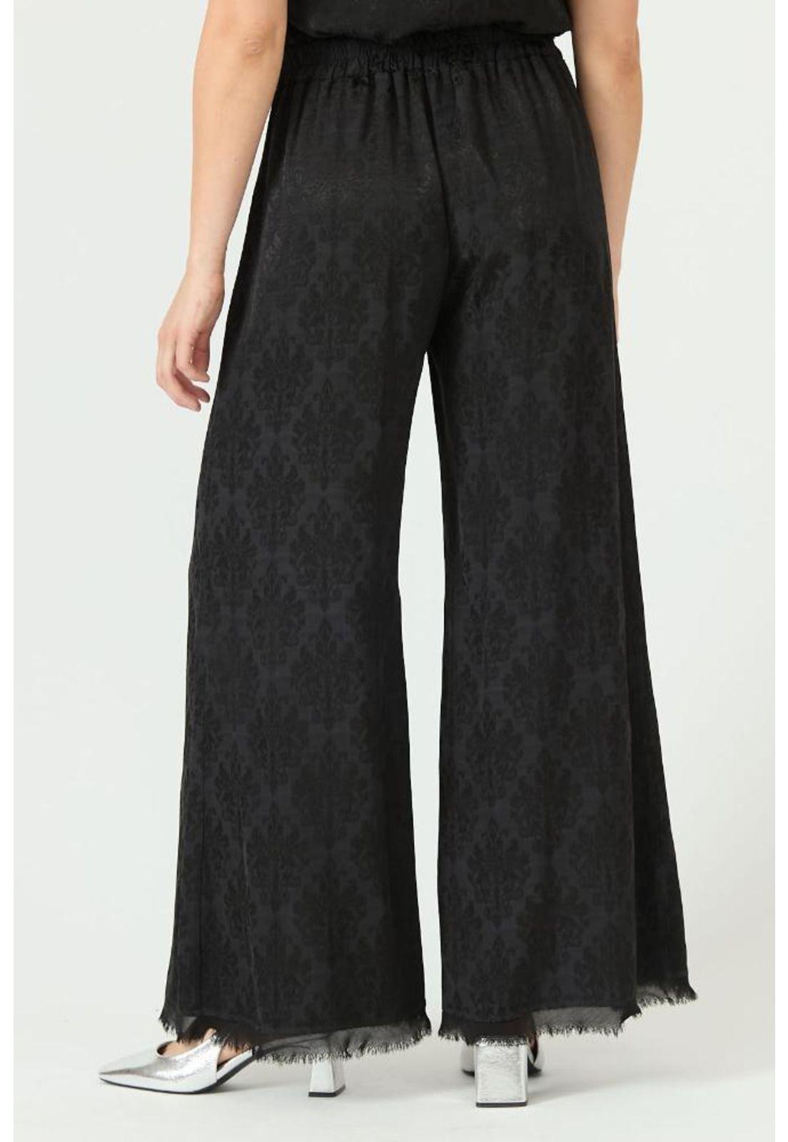 Pantalon palazzo negro PRIVILEGE 2244-3