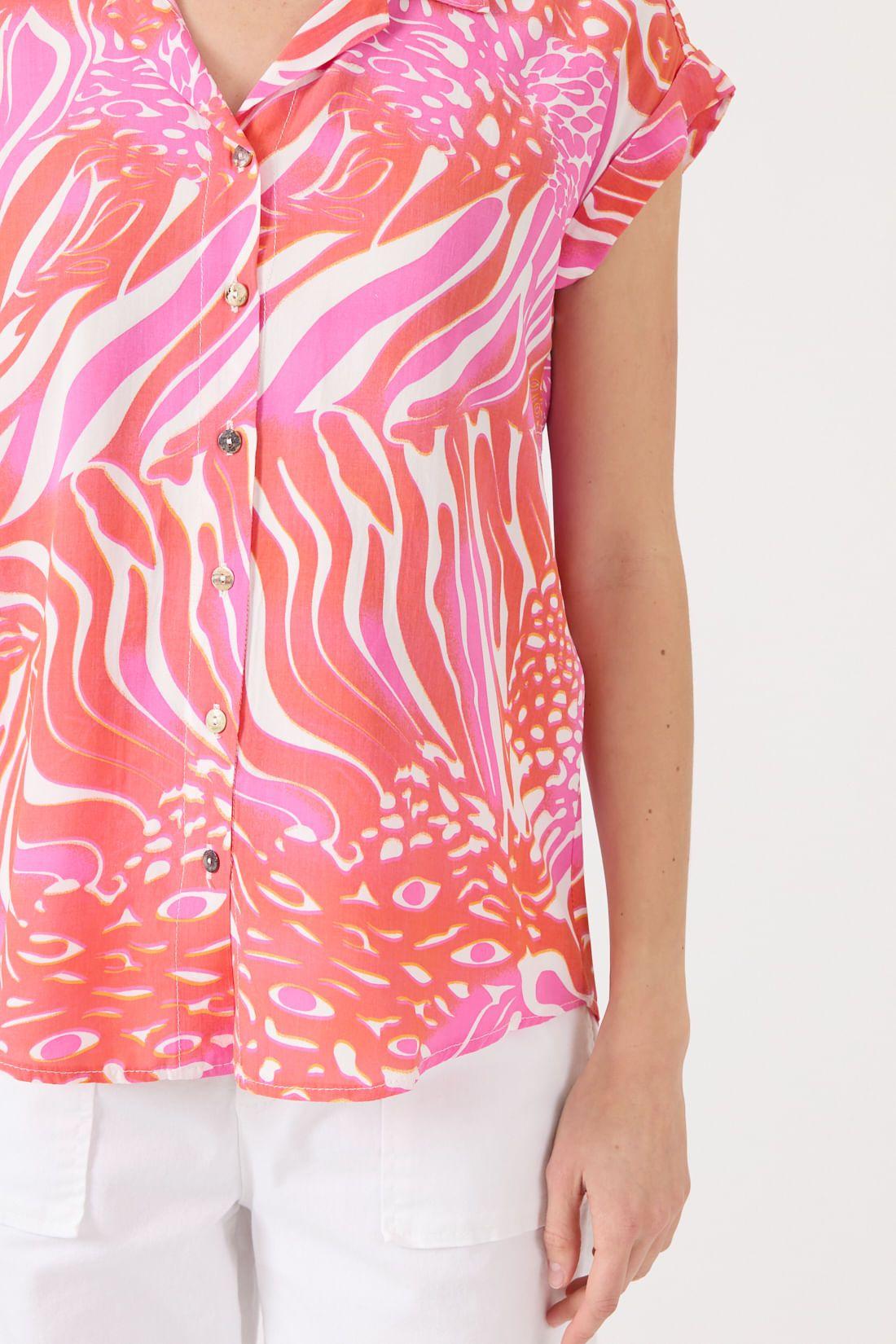 Blusa fucsia estampada 1627-2