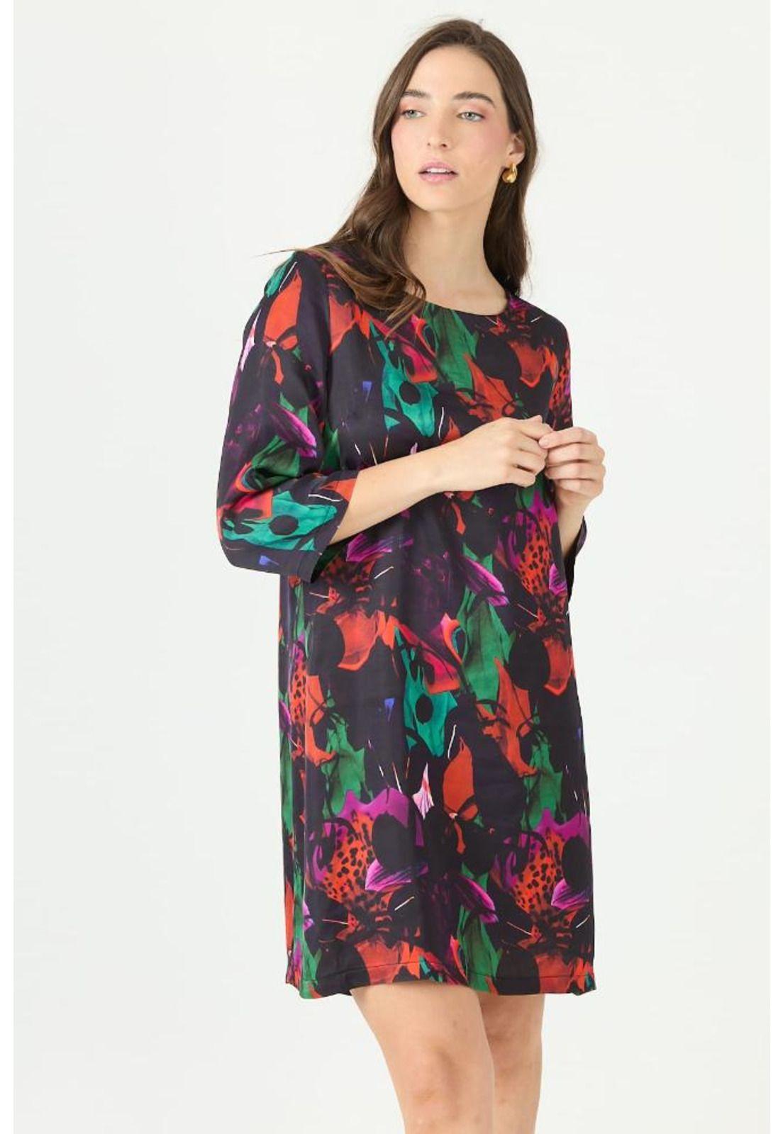 Vestido multicolor estampado PRIVILEGE 2341-2