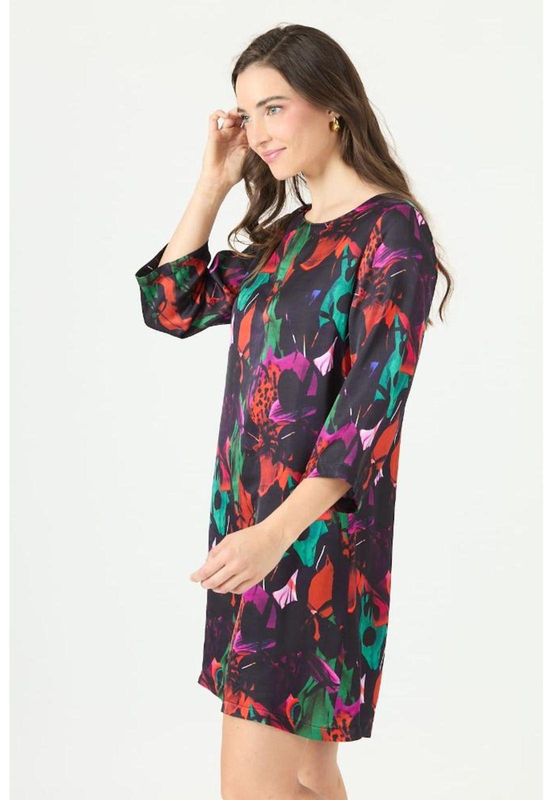 Vestido multicolor estampado PRIVILEGE 2341-3