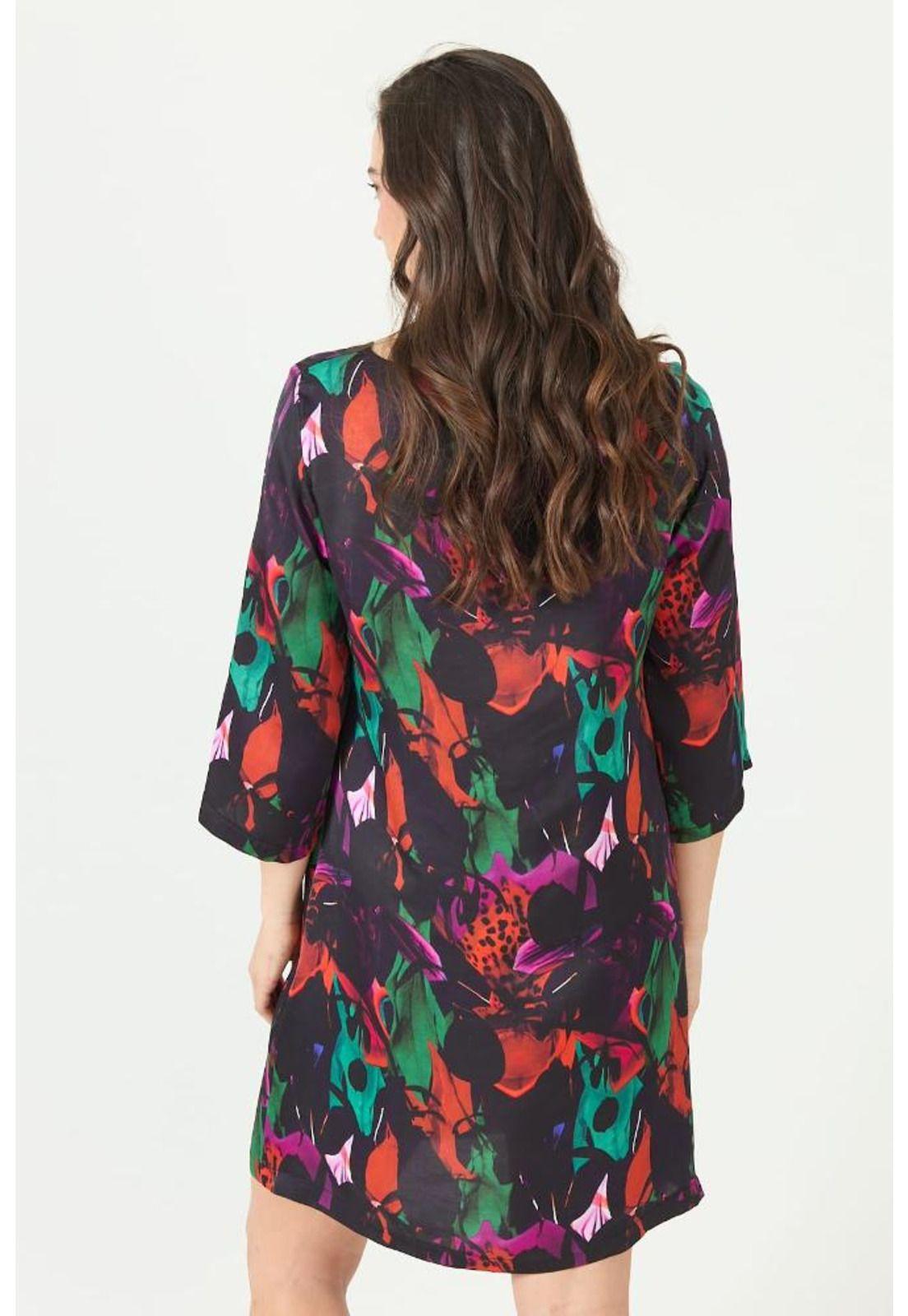Vestido multicolor estampado PRIVILEGE 2341-4