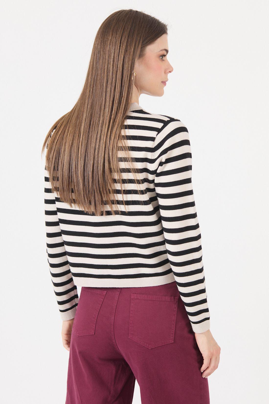Sweater Listado Crudo Cod 5414316-4