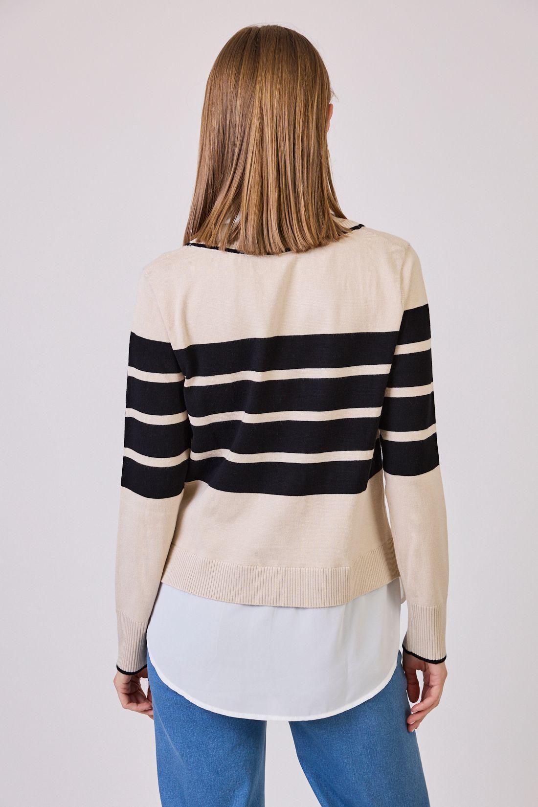Conjunto Listado Beige Cod 5414756-3