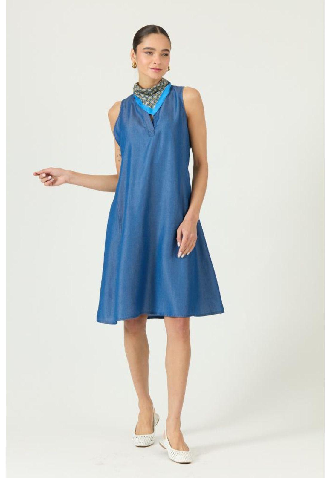 Vestido de lyocell indigo PRIVILEGE 2901-2