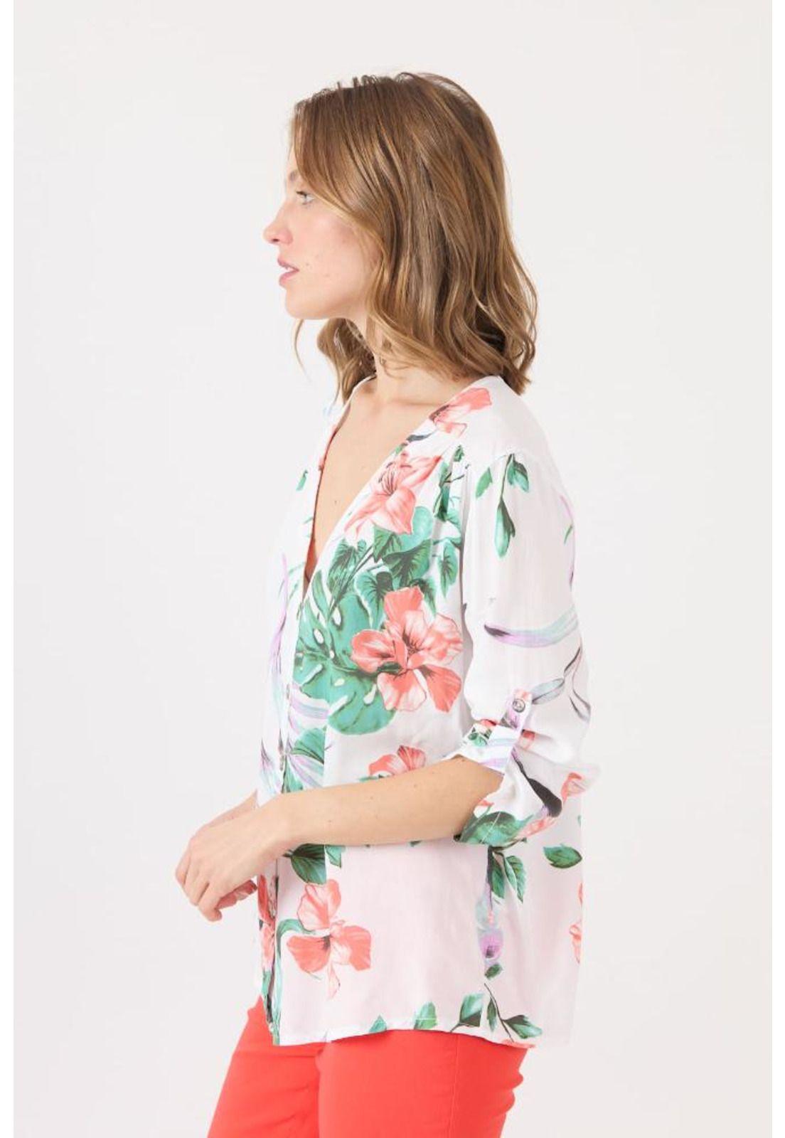 Blusa blanca estampada PRIVILEGE 1203-4