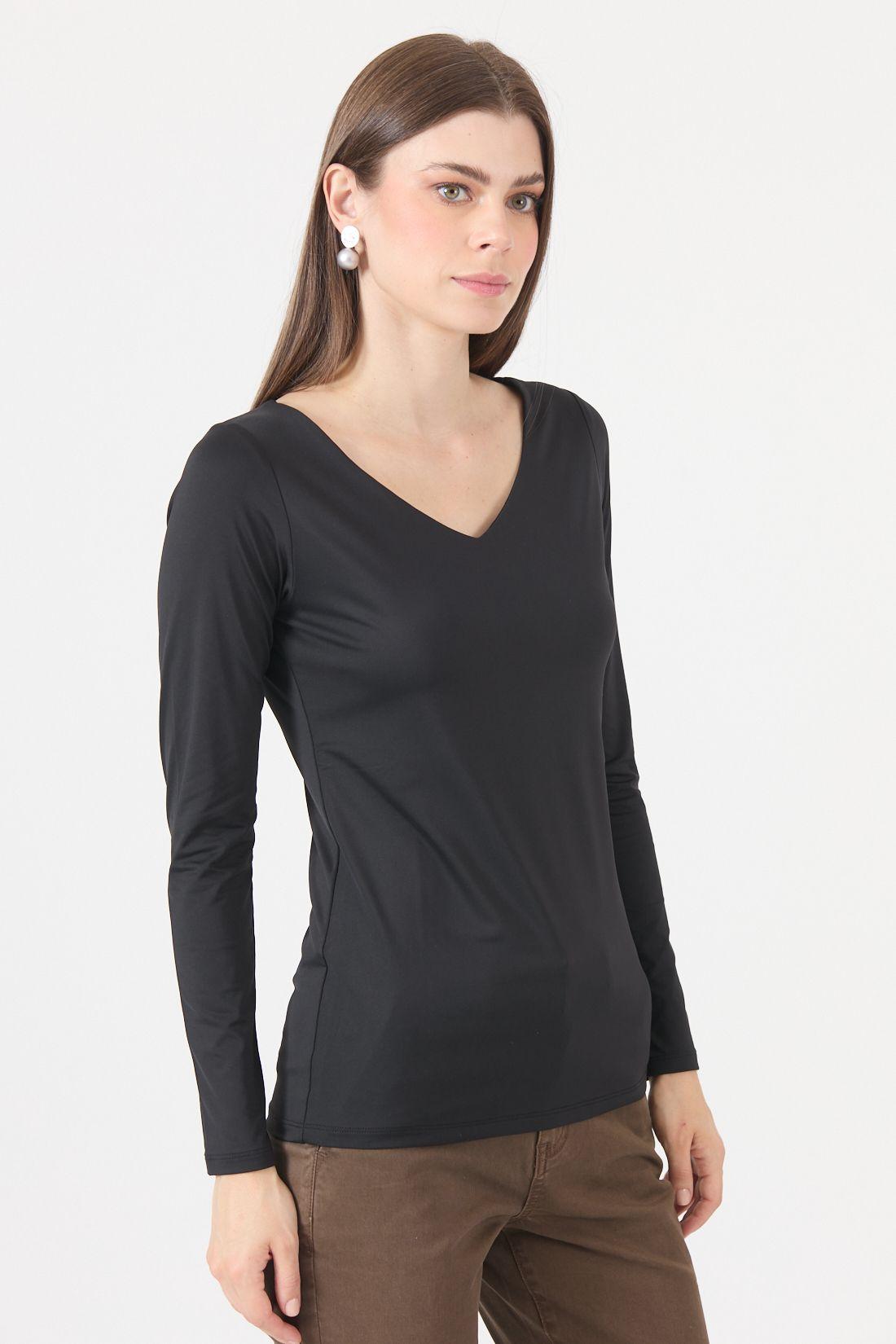Polera Poliamida Negra Cod 2800046-3