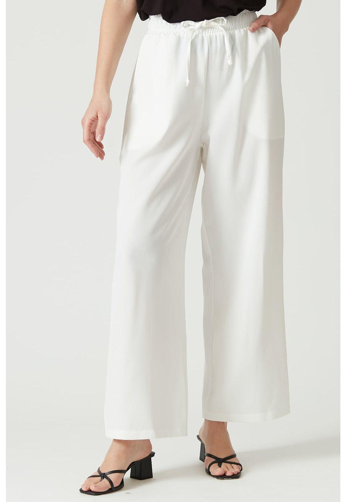 Pantalon wide leg blanco-1